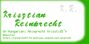 krisztian reinprecht business card